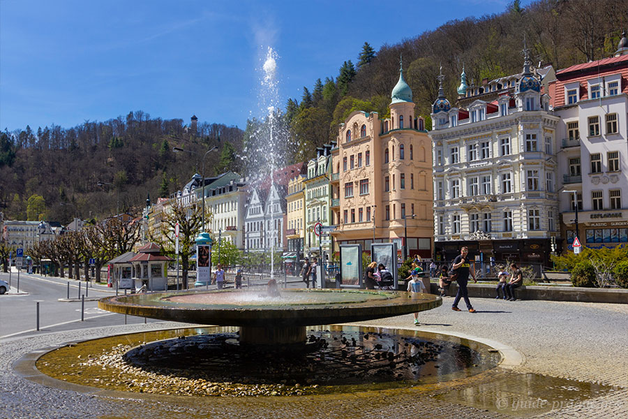 Vridlo fontaine in Karlovy Vary.
