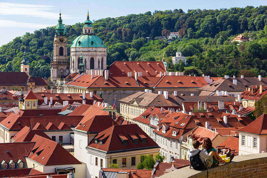 Photo of the View at St. Nikolas Church and the Lesser Town, Prague