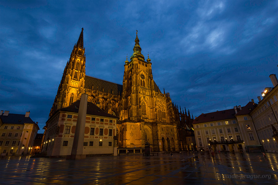 Photo of the Third Courtyard with St. Vitus Cathedral, Prague Castle